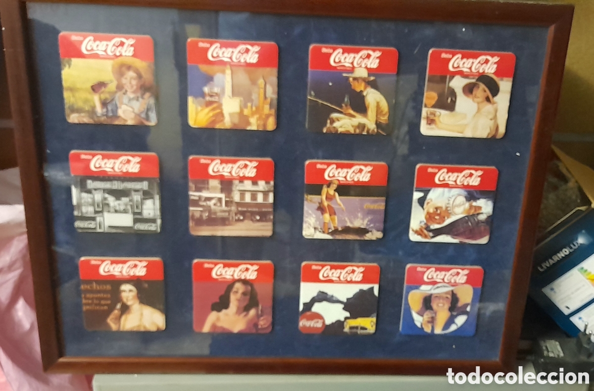 Coleccionismo de Coca-Cola y Pepsi: Cuadro coca cola posavasos - Foto 4