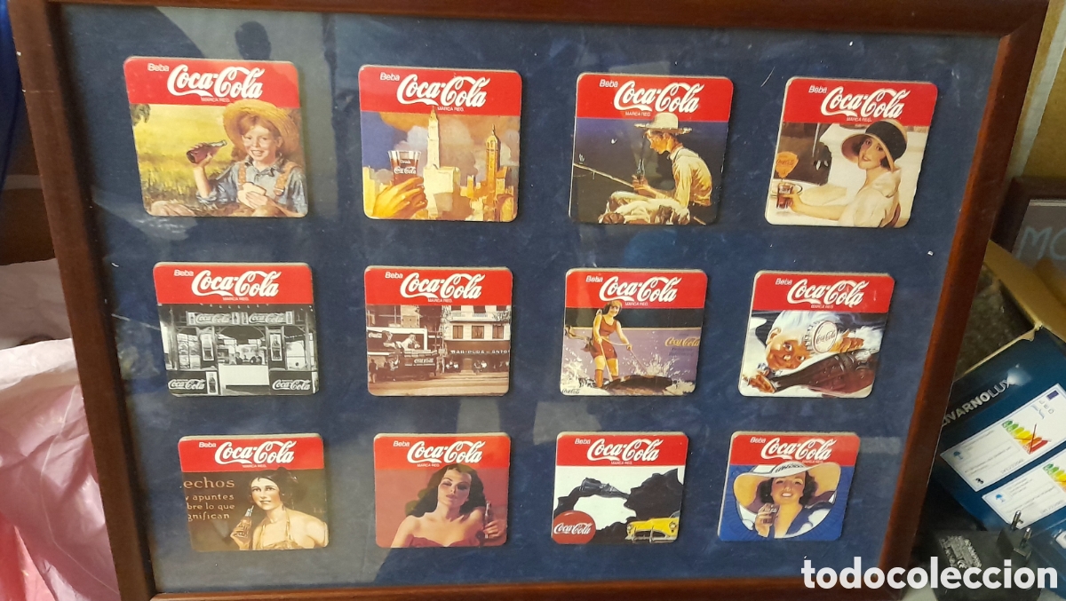 Coleccionismo de Coca-Cola y Pepsi: Cuadro coca cola posavasos - Foto 5