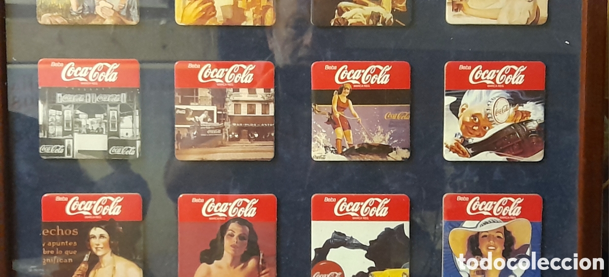 Coleccionismo de Coca-Cola y Pepsi: Cuadro coca cola posavasos - Foto 7