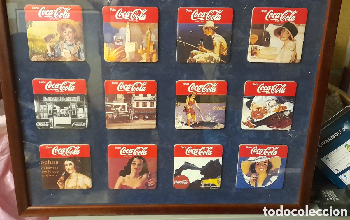 Coleccionismo de Coca-Cola y Pepsi: Cuadro coca cola posavasos - Foto 9