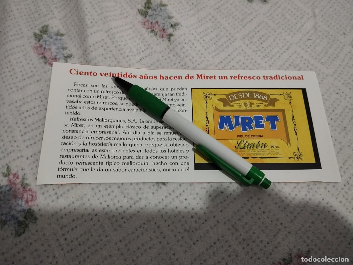 Colecionismo de Coca-Cola e Pepsi: CERVEZA MAMIRET REFRESCOS LIMON NATANJA MALLORQUINES MALLORCA ANUNCIO PUBLICIDAD REVISTA 1992