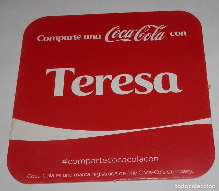 Collezionismo di Coca-Cola e Pepsi: POSAVASOS COCA-COLA SERIE NOMBRES - TERESA