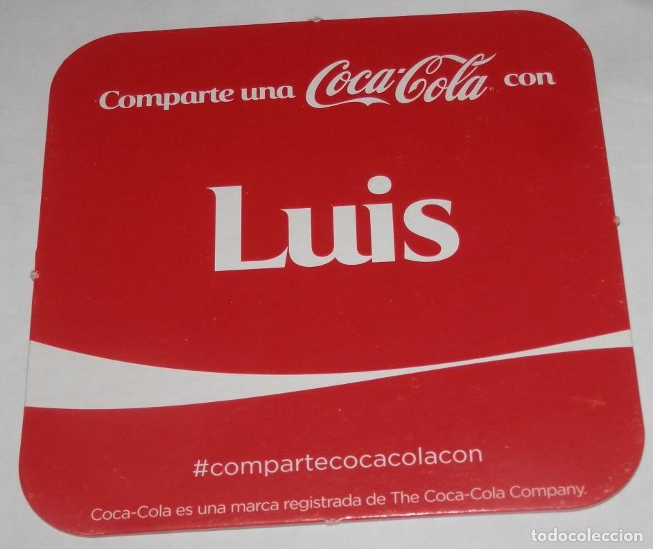 Sammeln von Coca-Cola und Pepsi: POSAVASOS COCA-COLA SERIE NOMBRES - LUIS