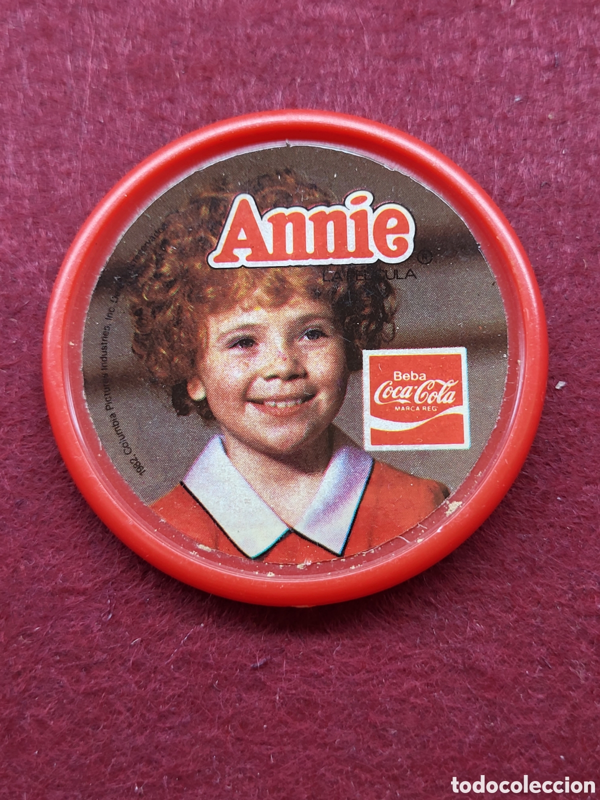 Collectionnisme de Coca-Cola et Pepsi: PIN CHAPA DE PLASTICO . SUPERMAN . PUBLICIDAD DE COCA COLA. A&Ntilde;O 1979. 52mm