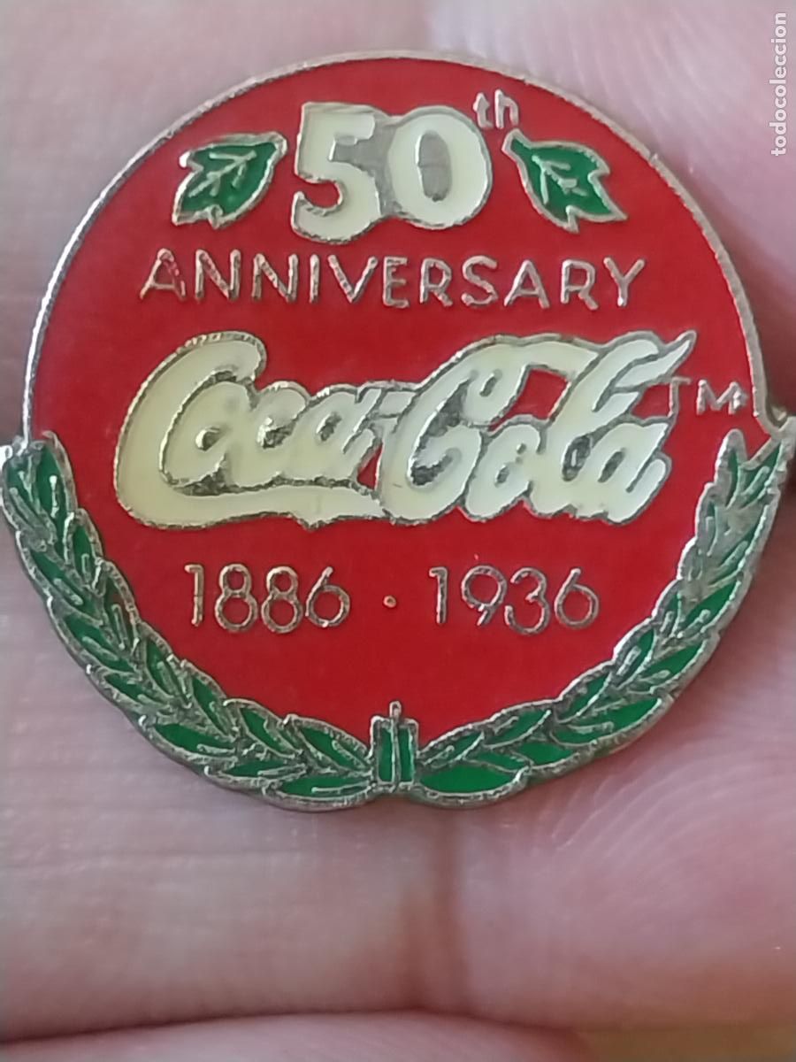Collectionnisme de Coca-Cola et Pepsi: COCA COLA 50 ANIVERSARIO PIN PINCHO PINTURA LACADA 2,3CM