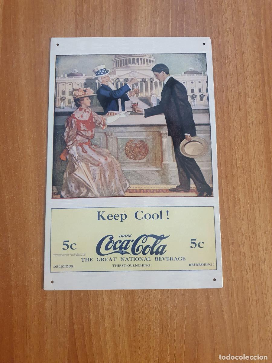 Coleccionismo de Coca-Cola y Pepsi: CARTELL COCA COLA. Keep Gool. - Foto 1