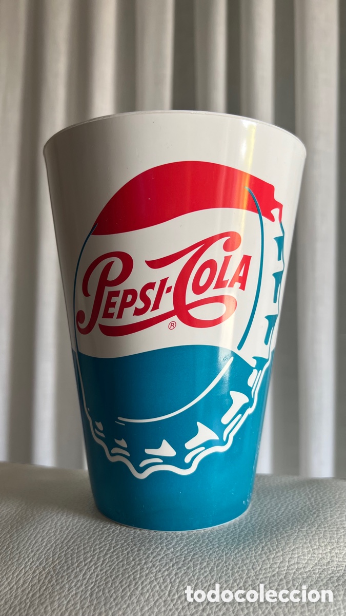 Coleccionismo de Coca-Cola y Pepsi: ANTIGUO VASO DE PEPSI DE PLASTICO - Foto 2