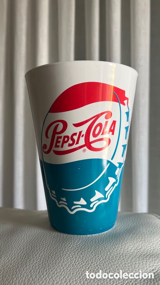 Coleccionismo de Coca-Cola y Pepsi: ANTIGUO VASO DE PEPSI DE PLASTICO - Foto 1