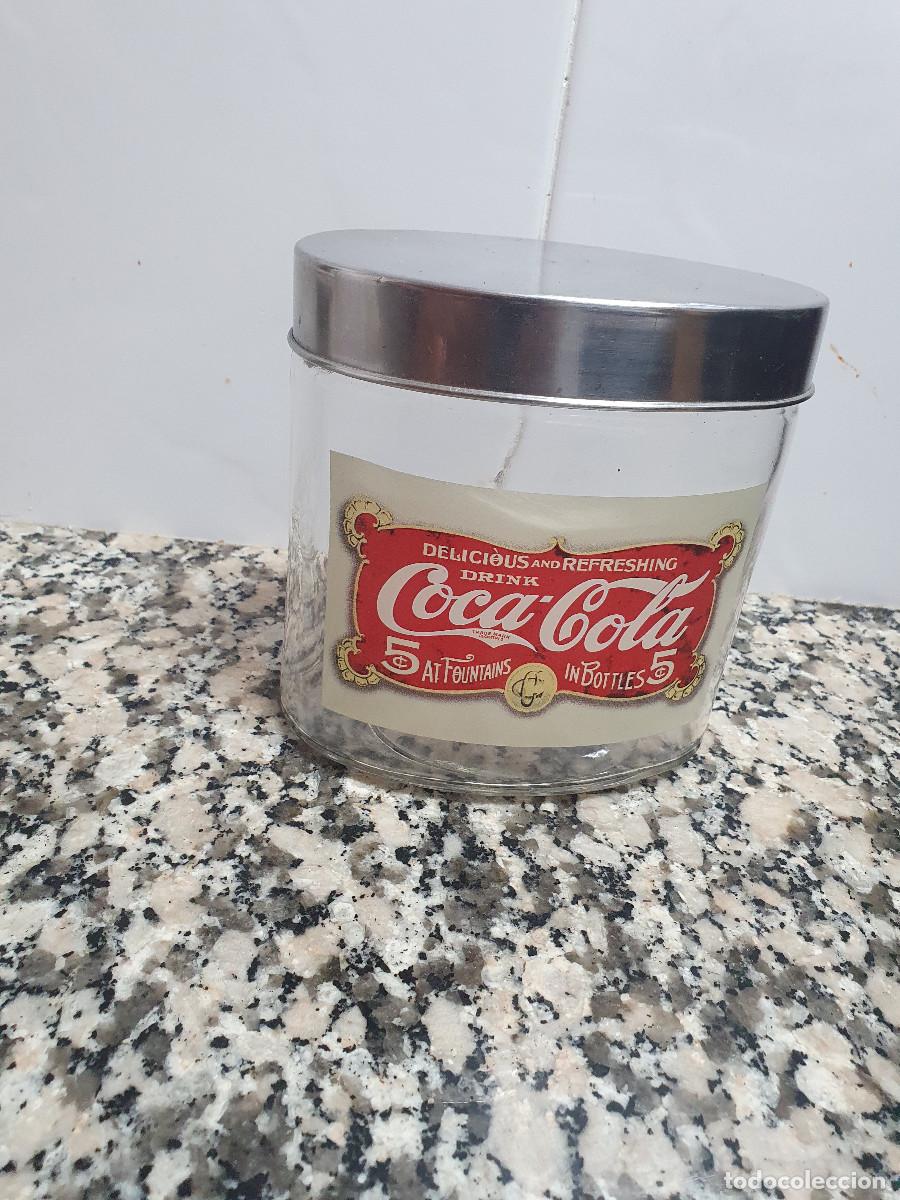 Sammeln von Coca-Cola und Pepsi: TARRO BOTE DE CRISTAL PROPAGANDA DE COCA COLA 13 CM ALTO 12.5 CM.