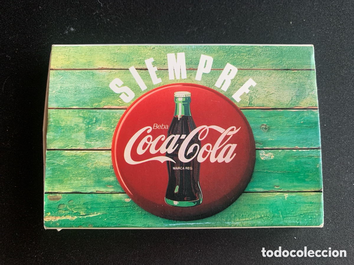 Collectionnisme de Coca-Cola et Pepsi: Caja gigante de cerillas Coca-Cola que contiene 4 cajas de cerillas