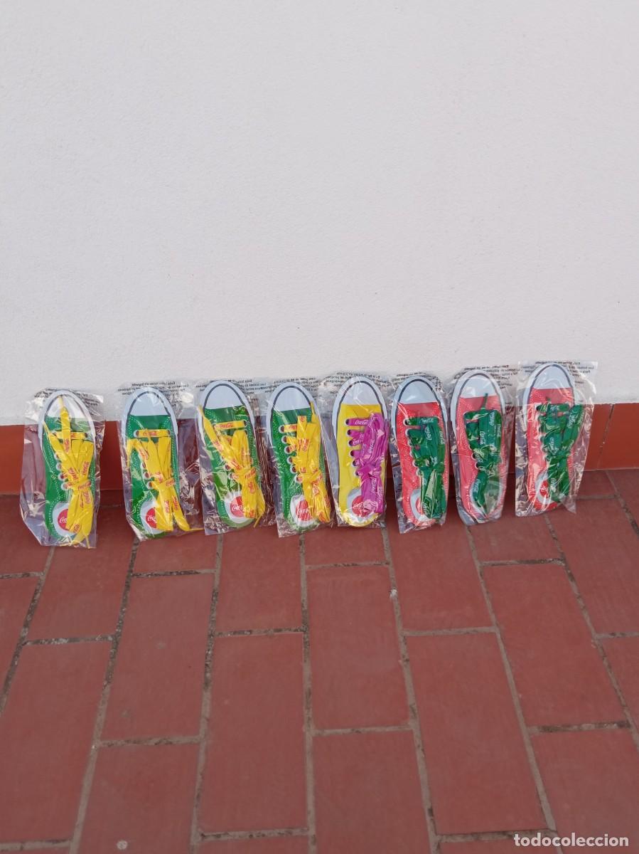Coleccionismo de Coca-Cola y Pepsi: Cordones coca cola lote de 8 - Foto 1
