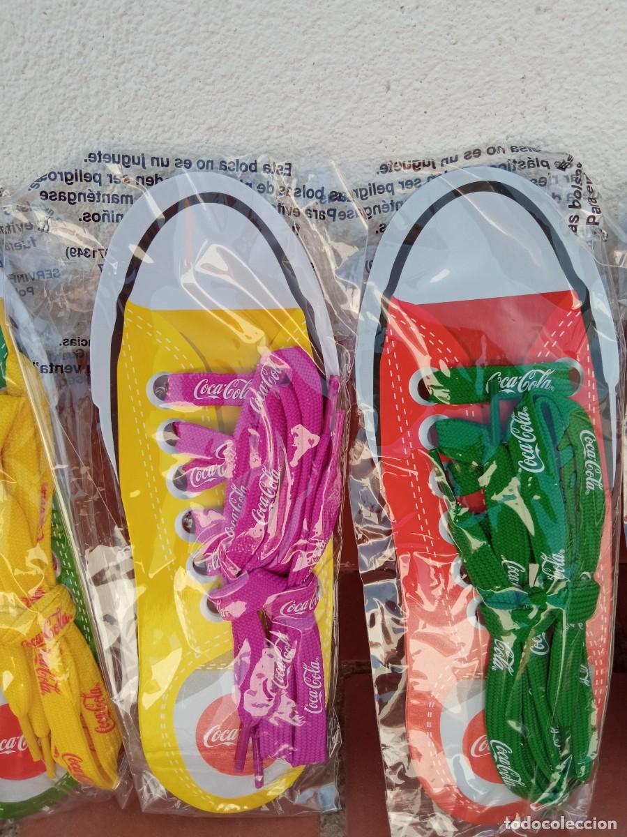 Coleccionismo de Coca-Cola y Pepsi: Cordones coca cola lote de 8 - Foto 3