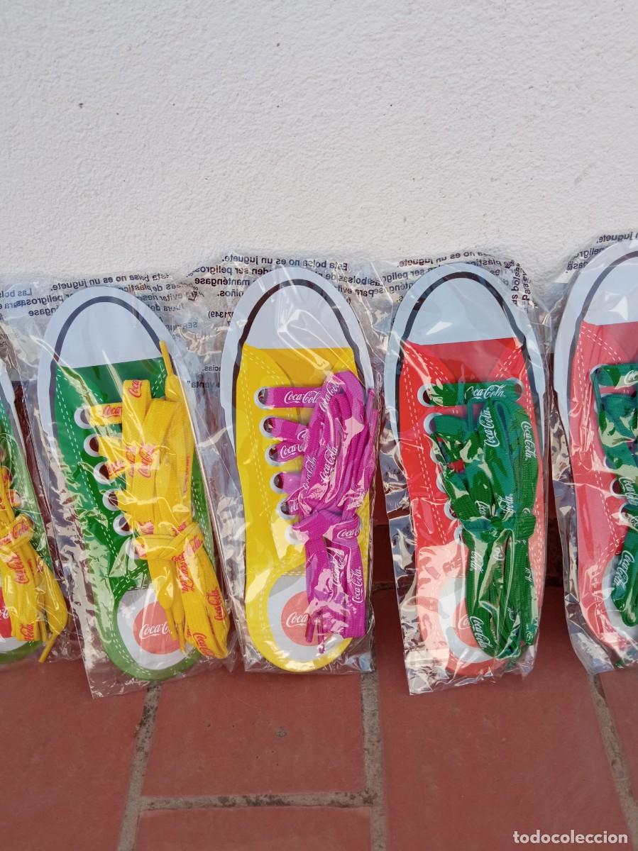Coleccionismo de Coca-Cola y Pepsi: Cordones coca cola lote de 8 - Foto 4