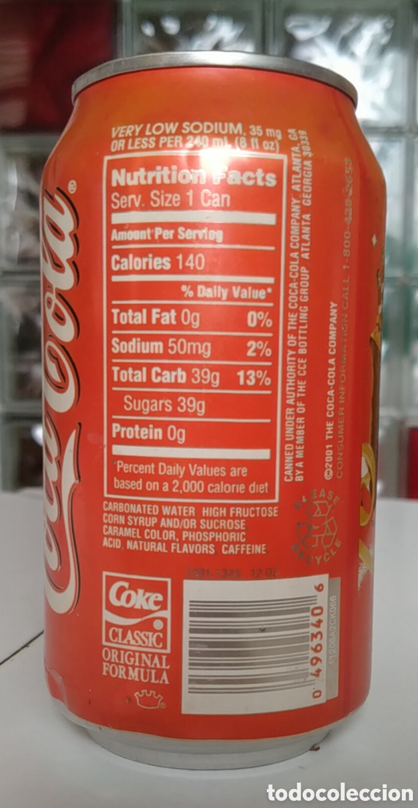 Coleccionismo de Coca-Cola y Pepsi: Lata de cocacola original de Atlanta sin abrir, edici&oacute;n 2001.