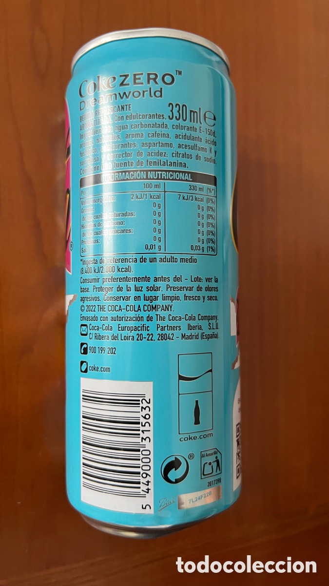 Coleccionismo de Coca-Cola y Pepsi: LATA DE COCA COLA DREAMWORLD - Foto 2