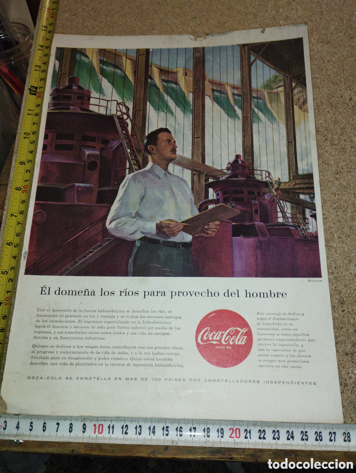 Collectionnisme de Coca-Cola et Pepsi: Cartel de publicidad de la marca COCA- COLA