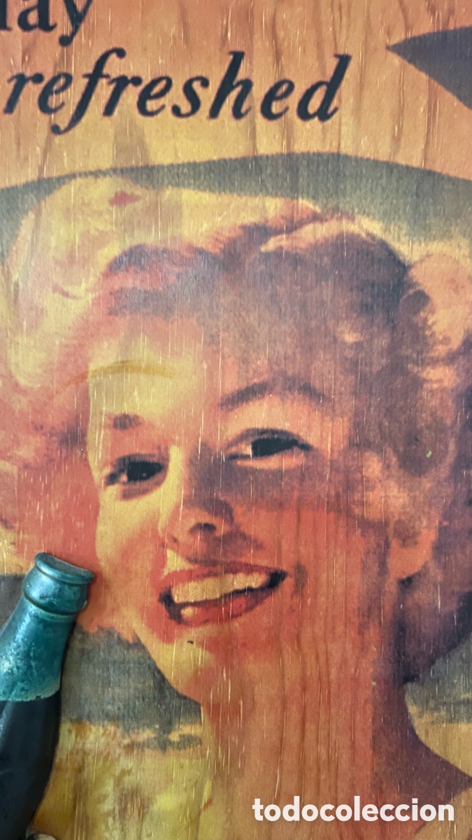 Coleccionismo de Coca-Cola y Pepsi: CUADRO COCA COLA BOTELLA EN RELIEVE - Foto 3