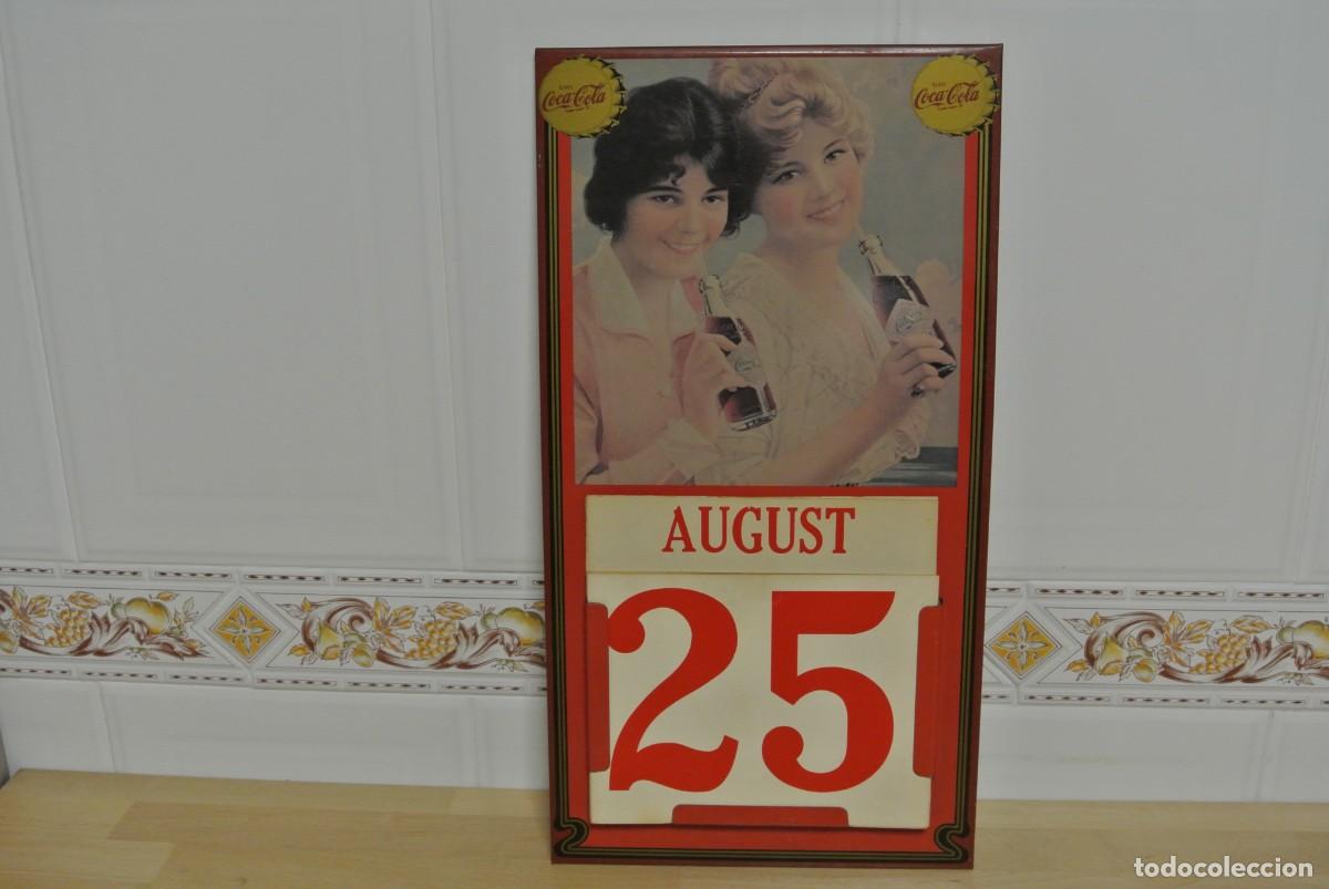 Collecting of Coca-Cola and Pepsi: ANTIGUO CALENDARIO DE COCA-COLA, METALICO