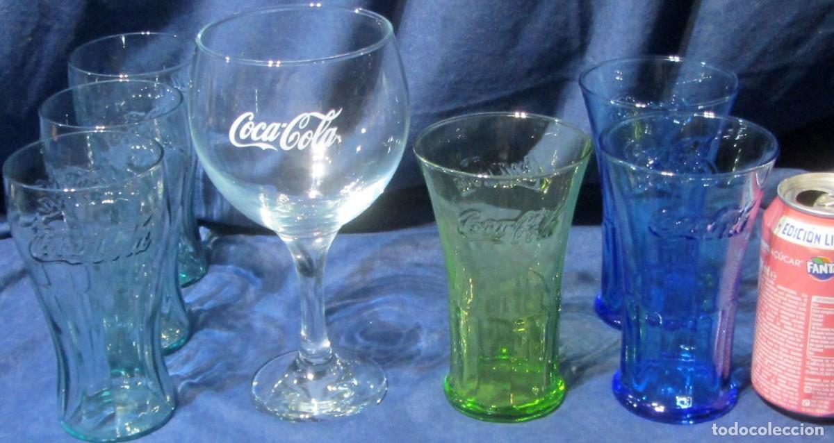 Collecting of Coca-Cola and Pepsi: 5 Vasos y Copa COCA COLA Vidrio y Cristal Sin usar.