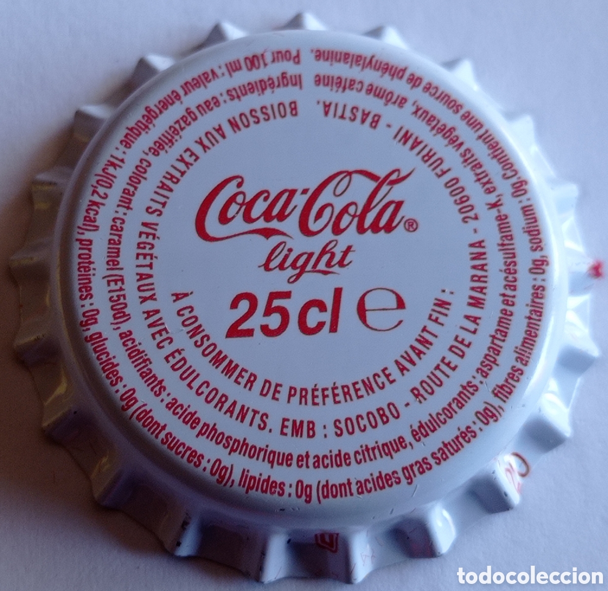 Coleccionismo de Coca-Cola y Pepsi: CORONA COCA COLA FRANCIA - Foto 1