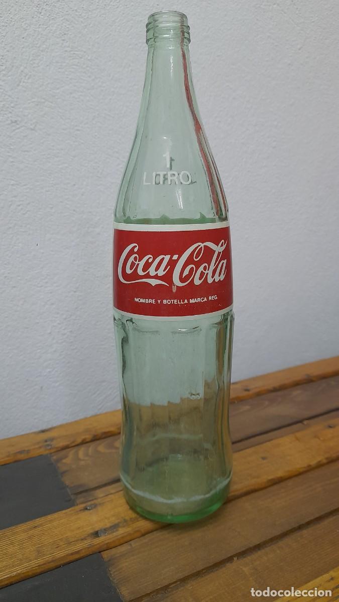 Coleccionismo de Coca-Cola y Pepsi: Botella de coca cola 1 litro - Foto 2