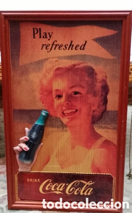 Coleccionismo de Coca-Cola y Pepsi: Publicidad coca cola relieve - Foto 3