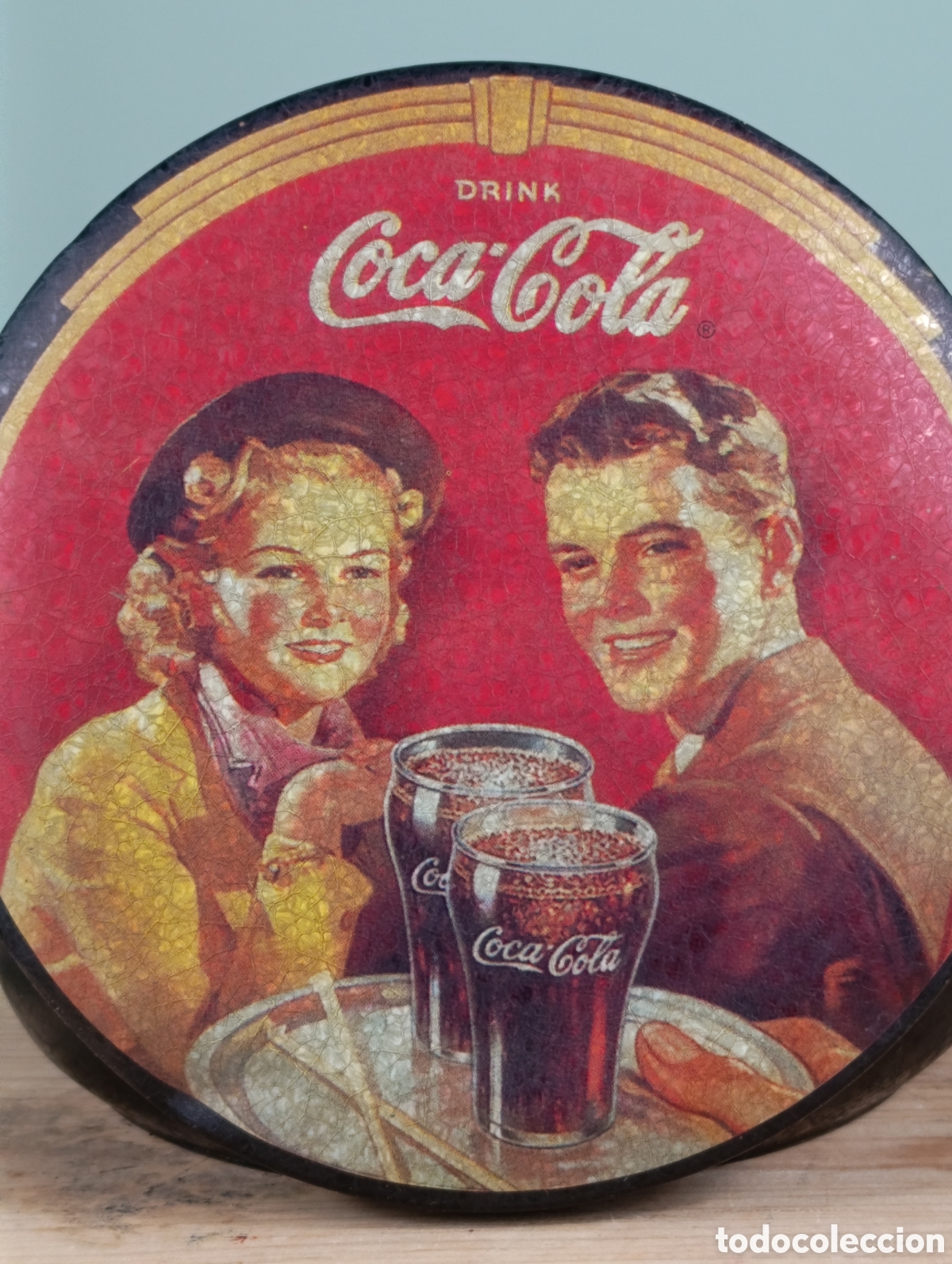 Coleccionismo de Coca-Cola y Pepsi: Caja de chapa original Coca-Cola - Foto 2