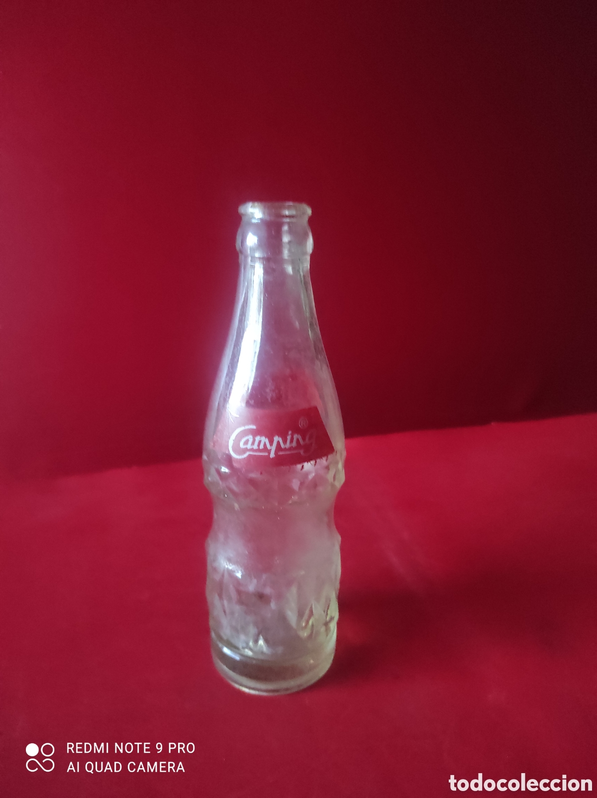 Coleccionismo de Coca-Cola y Pepsi: Antigua botella de refrescos camping - Foto 1