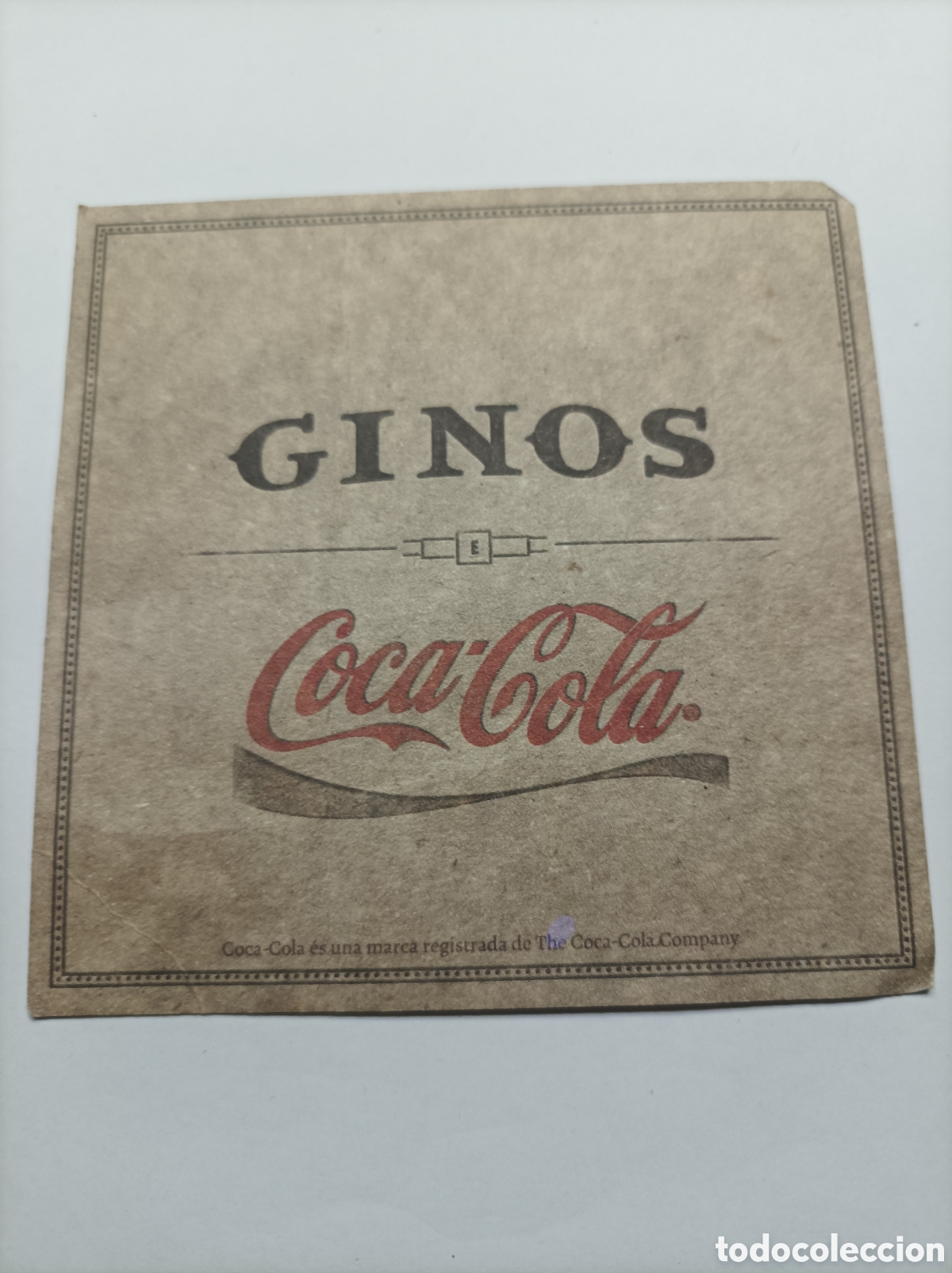 Coleccionismo de Coca-Cola y Pepsi: GINOS. COCA COLA. POSAVASOS. - Foto 1