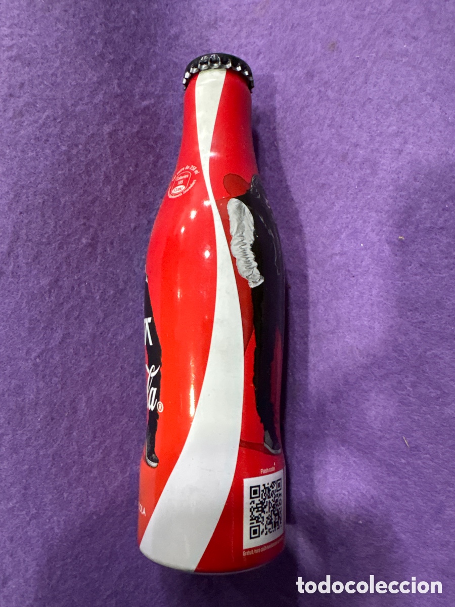 Coleccionismo de Coca-Cola y Pepsi: Botella Coca Cola aluminio David Guetta (L112) - Foto 2