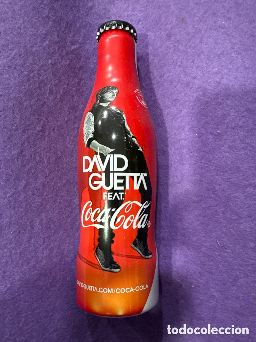 Coleccionismo de Coca-Cola y Pepsi: Botella Coca Cola aluminio David Guetta (L112) - Foto 1