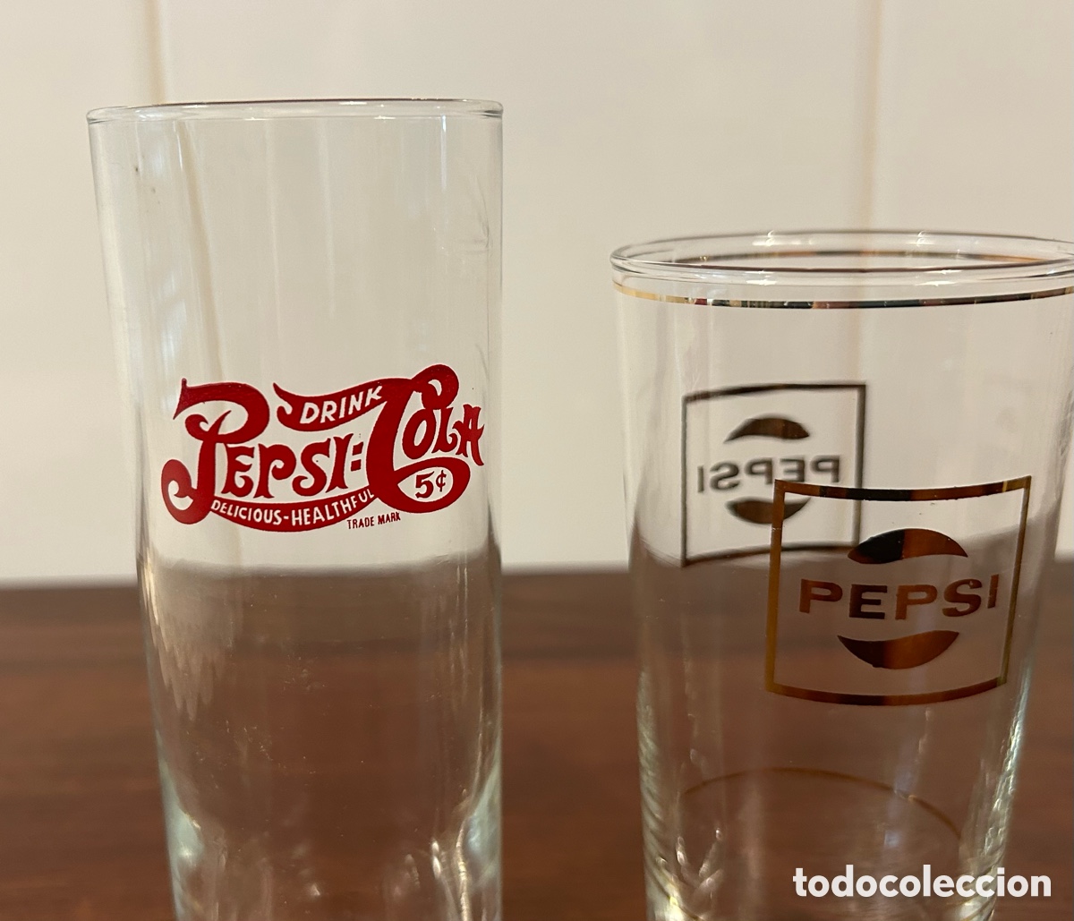 Coleccionismo de Coca-Cola y Pepsi: 3 VASOS PEPSI DIFERENTES MODELOS - Foto 2