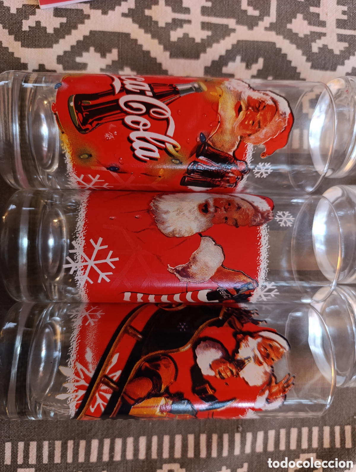 Coleccionismo de Coca-Cola y Pepsi: Vasos Coca Cola Navidad - Foto 1