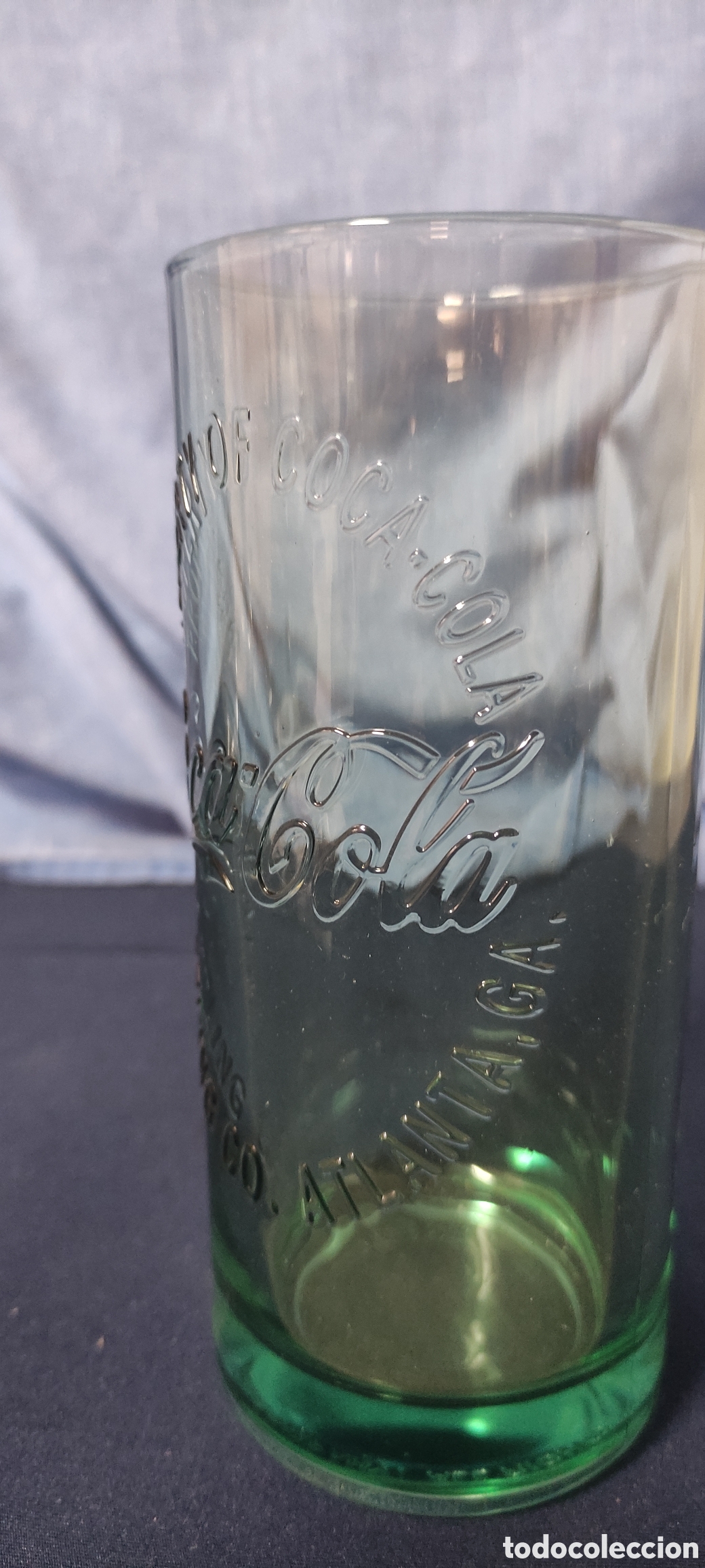 Coleccionismo de Coca-Cola y Pepsi: Vaso de cocacola de cristal - Foto 2