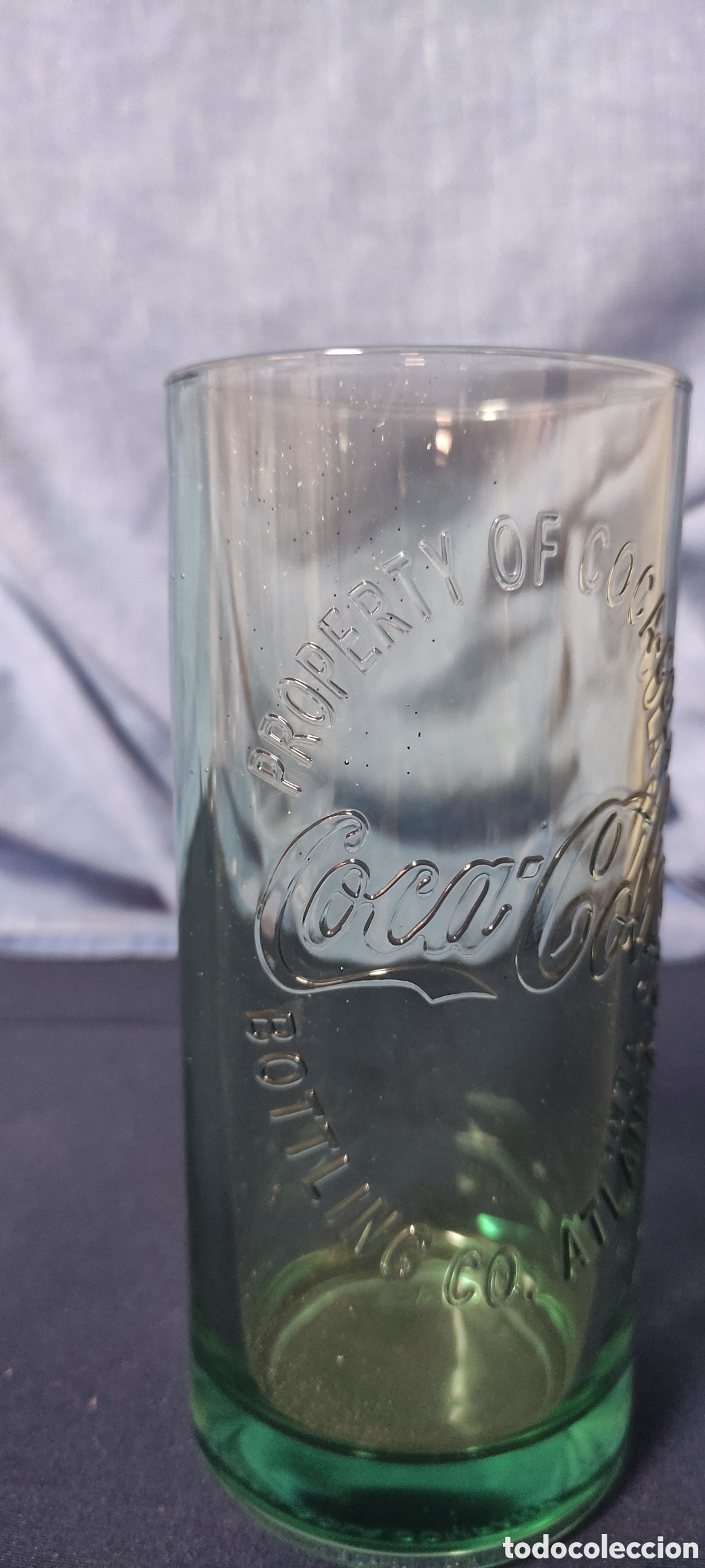 Coleccionismo de Coca-Cola y Pepsi: Vaso de cocacola de cristal - Foto 3