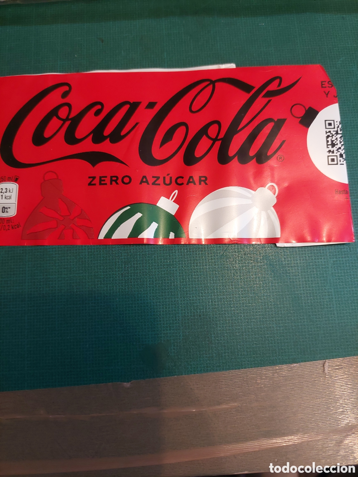 Coleccionismo de Coca-Cola y Pepsi: 1 litro etiqueta Coca-Cola zero - Foto 1