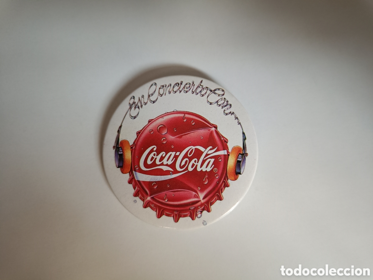 Coleccionismo de Coca-Cola y Pepsi: Chapa Coca-Cola en concierto - Foto 1