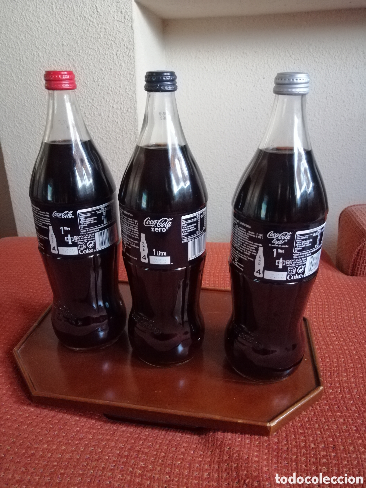 Coleccionismo de Coca-Cola y Pepsi: 3 BOTELLAS DE COCA-COLA - Foto 2