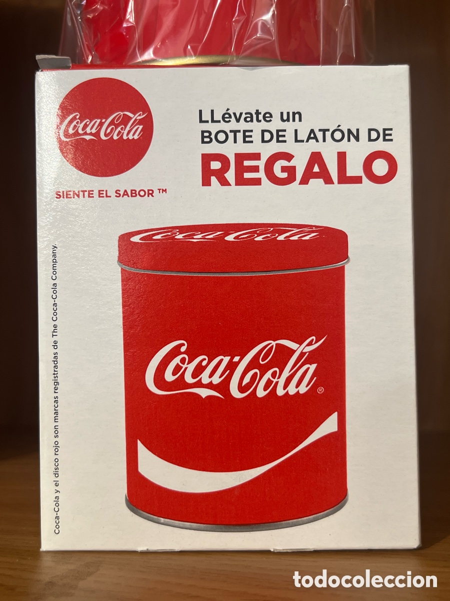 Coleccionismo de Coca-Cola y Pepsi: LOTE DE 2 BOTES DE LATON DE COCA COLA - Foto 5