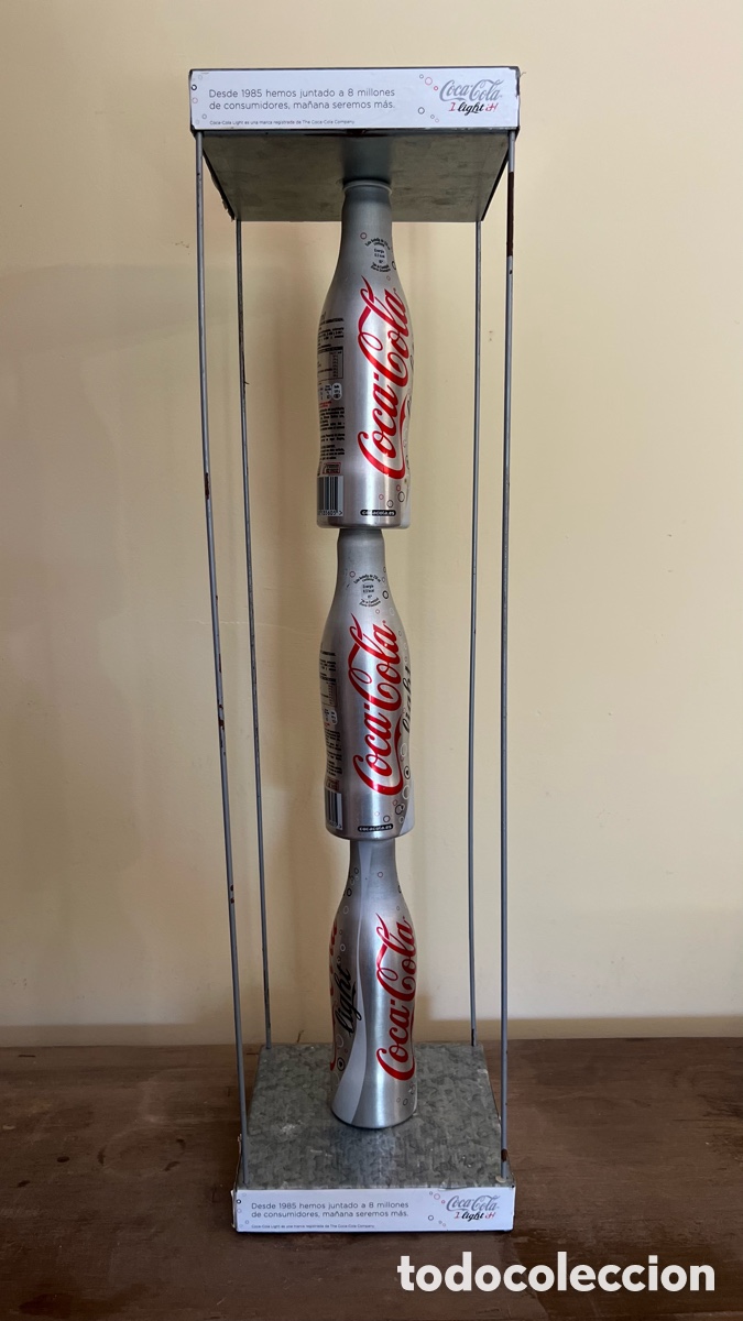 Coleccionismo de Coca-Cola y Pepsi: EXPOSITOR COCA COLA LIGHT 125 A&Ntilde;O - Foto 1