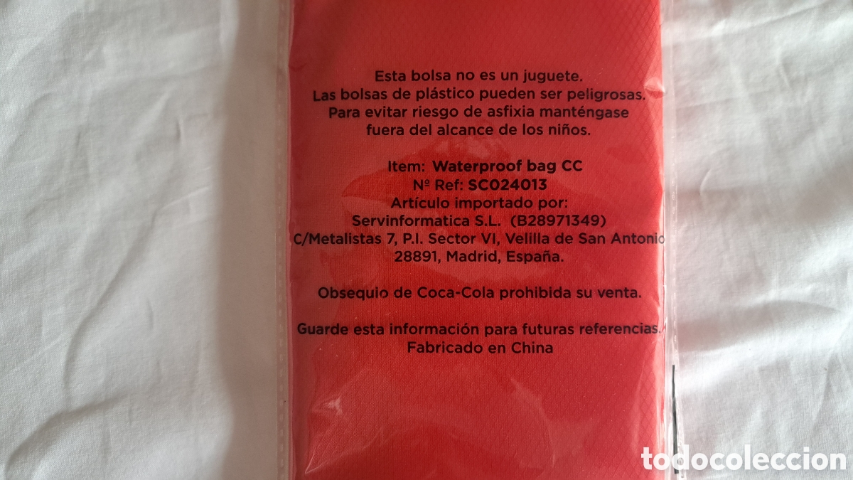 Coleccionismo de Coca-Cola y Pepsi: Bolsa Coca cola Pl&aacute;stico. Precintada - Foto 2