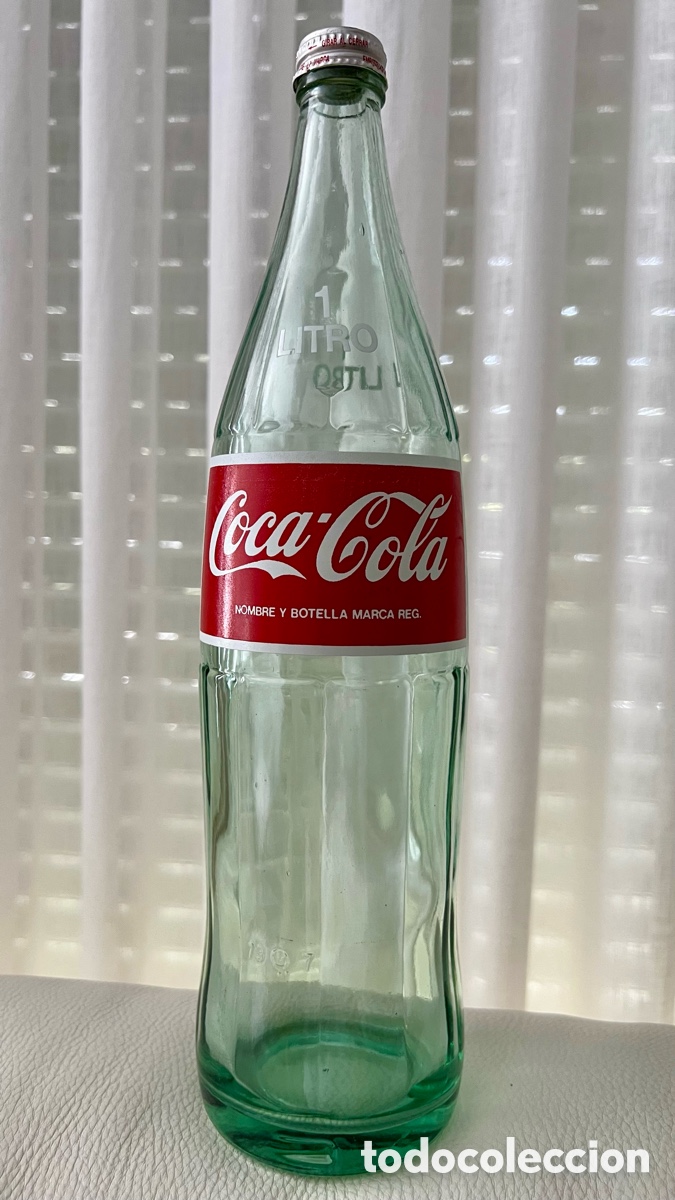 Coleccionismo de Coca-Cola y Pepsi: ANTIGUA BOTELLA DE COCA COLA DE 1 LITRO , IMPECABLE - Foto 4
