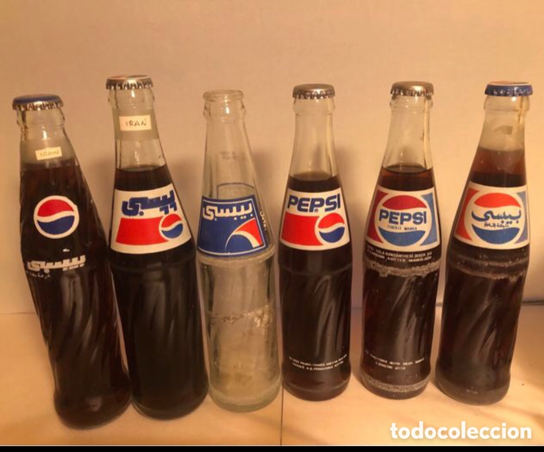 Coleccionismo de Coca-Cola y Pepsi: Botellas PEPSI Internacional - Foto 1