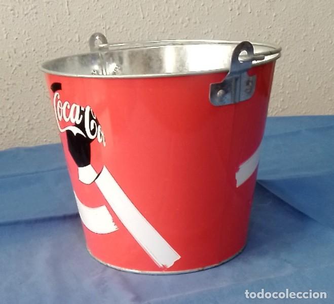 Coleccionismo de Coca-Cola y Pepsi: Cubo metal Coca Cola - Foto 2