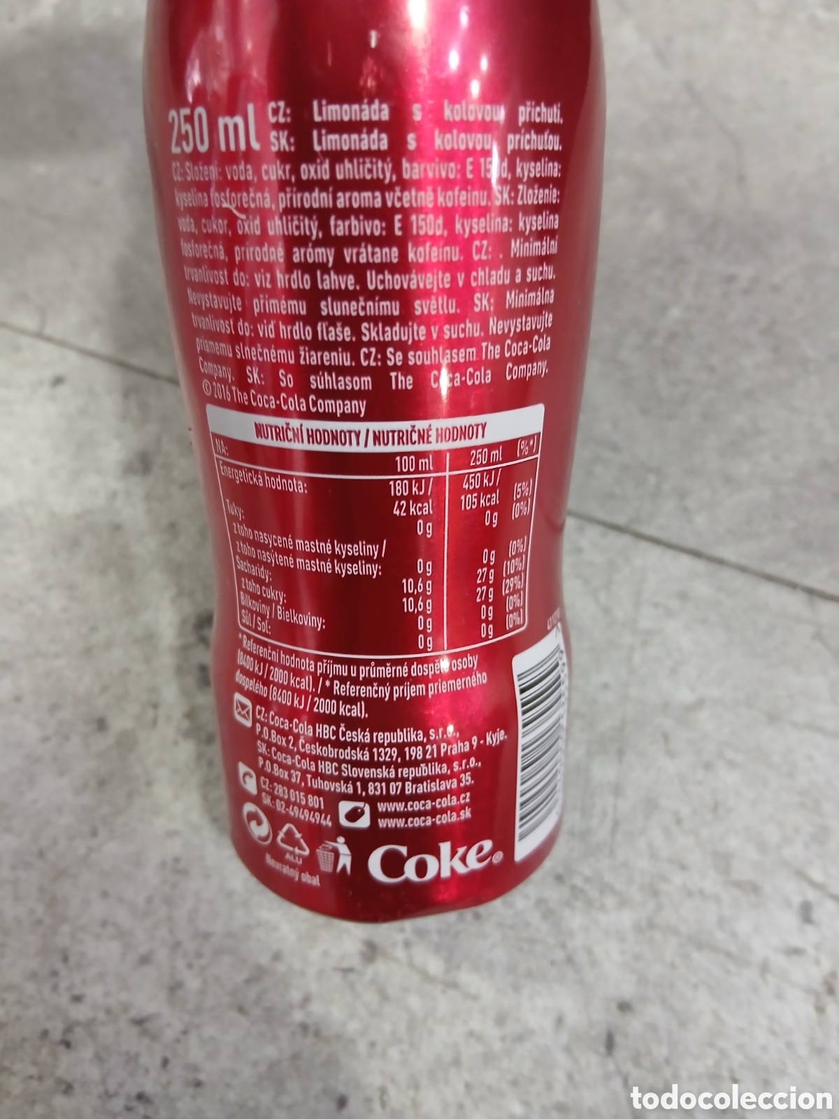 Coleccionismo de Coca-Cola y Pepsi: Botella Coca Cola Aluminio ed. Limitada. (L96) - Foto 2