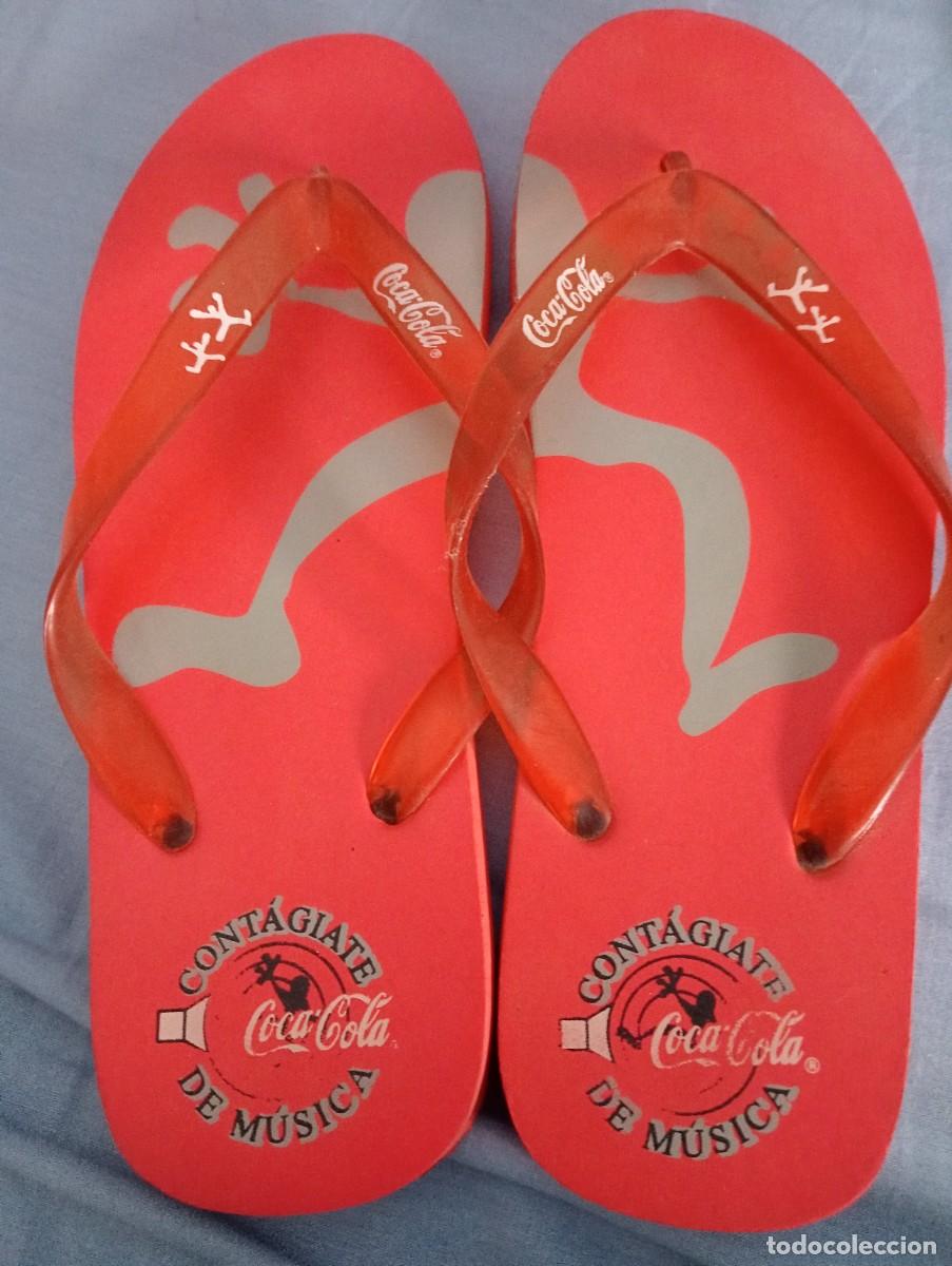 Coleccionismo de Coca-Cola y Pepsi: Chanclas de Coca-Cola - Foto 1