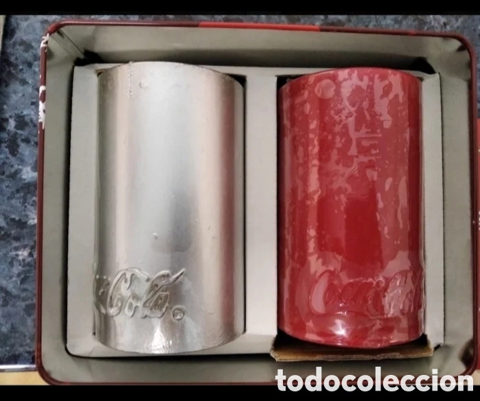 Coleccionismo de Coca-Cola y Pepsi: Lata de Coca-cola con dos velas - Foto 3