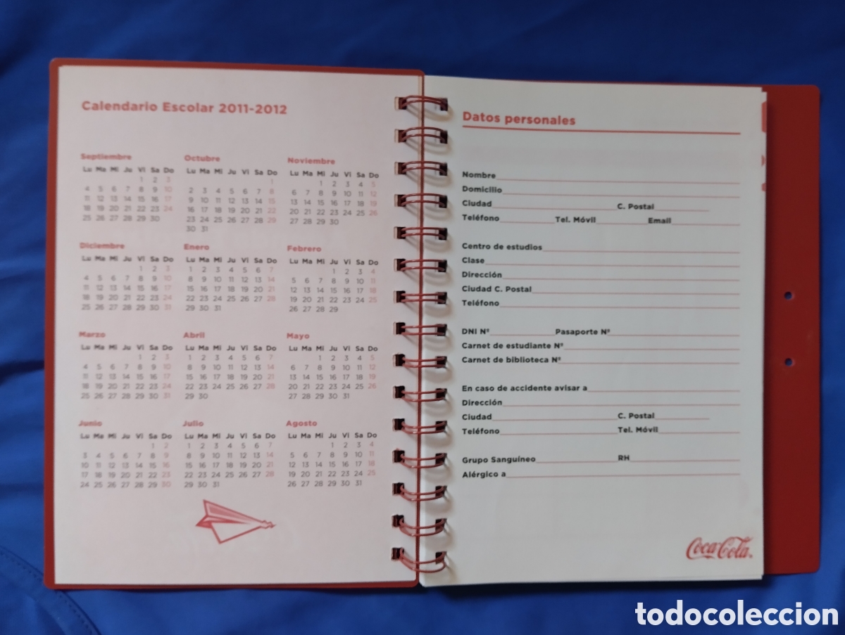 Coleccionismo de Coca-Cola y Pepsi: COCA COLA, AGENDA ESCOLAR 2011 - 2012 - Foto 5
