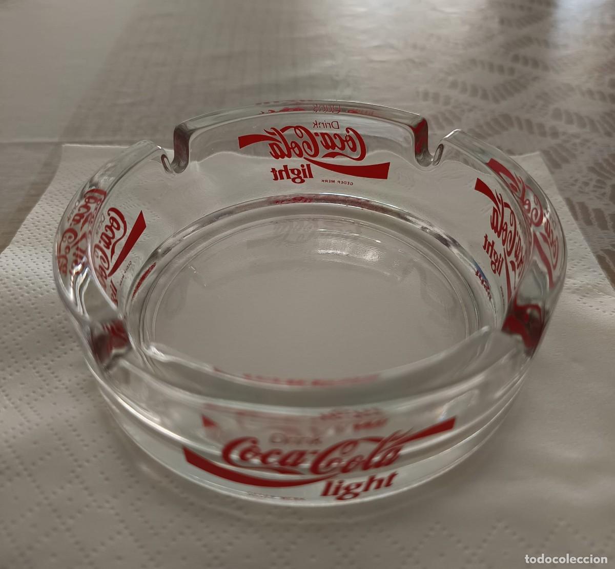 Coleccionismo de Coca-Cola y Pepsi: Cenicero Coca Cola Light de Vidrio. - Foto 1