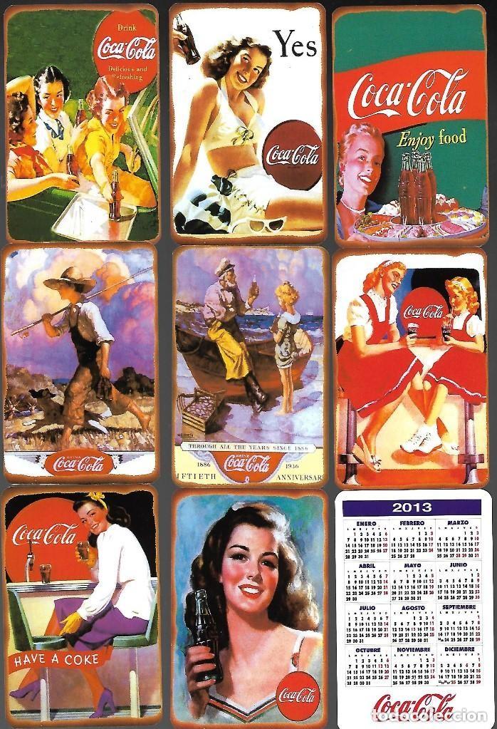 Coleccionismo de Coca-Cola y Pepsi: SERIE DE 9 CALENDARIOS DEL 2013, COCA COLA. - Foto 1